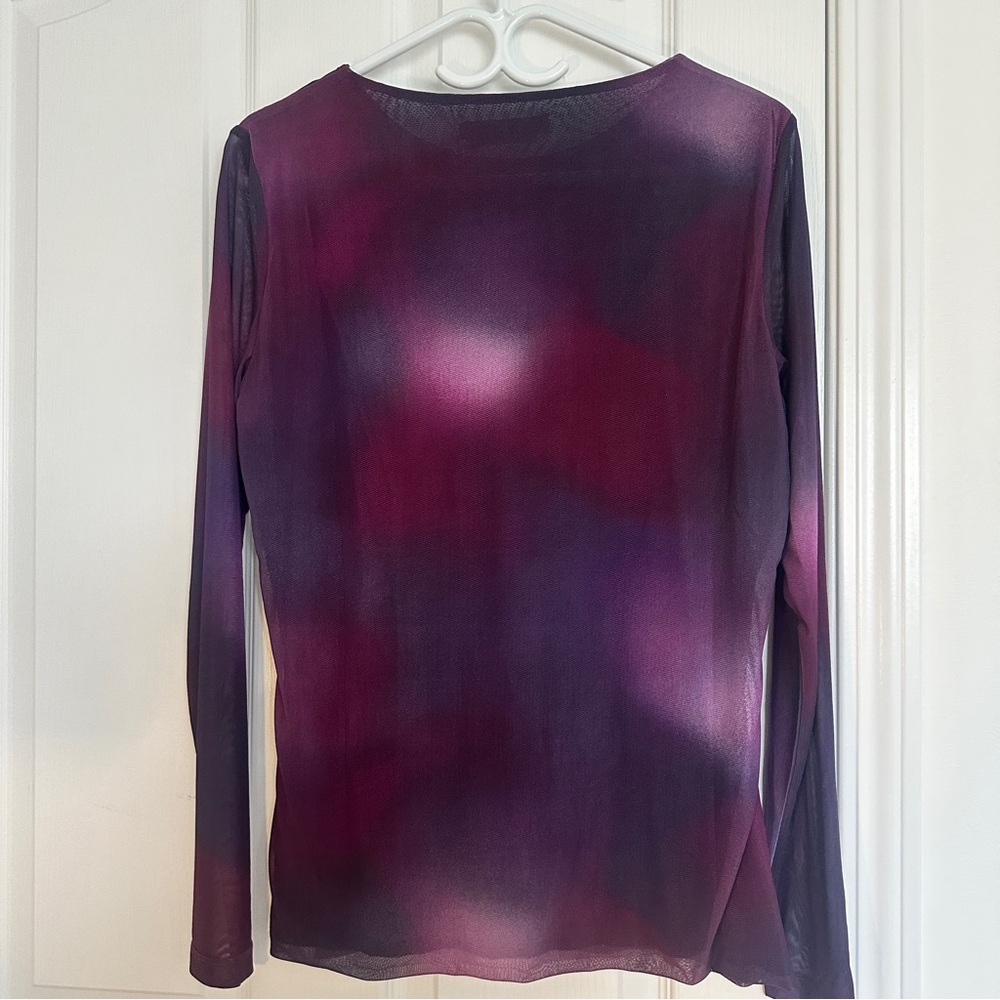 Women's Purple Long Sleeve Top Large - Picture 6 of 7